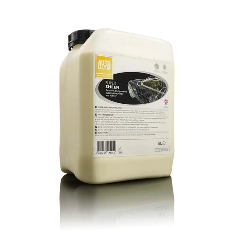 Auto Glym SUPER SHEEN - Vinil, Torpido, Plastik, Motor Bakım Sütü 5 LT.