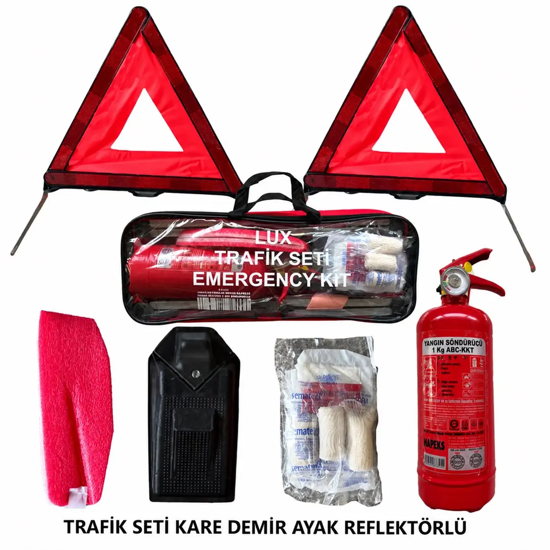 Mefsa Trafik Seti Dikdörtgen Demir Ayak Reflektörlü