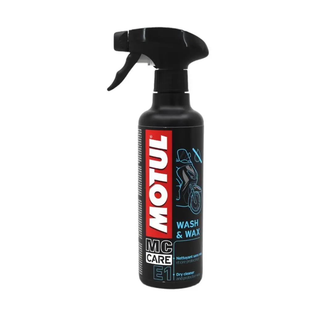 Motul E1 Wash & Wax Sprey - Kuru Temizleme Cilası 400 ML