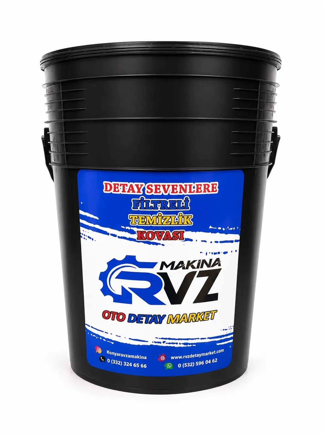Rvz Araç Oto Yıkama Kovası | Kırılmaya ve Darbelere Dayanıklı - 20 Lt