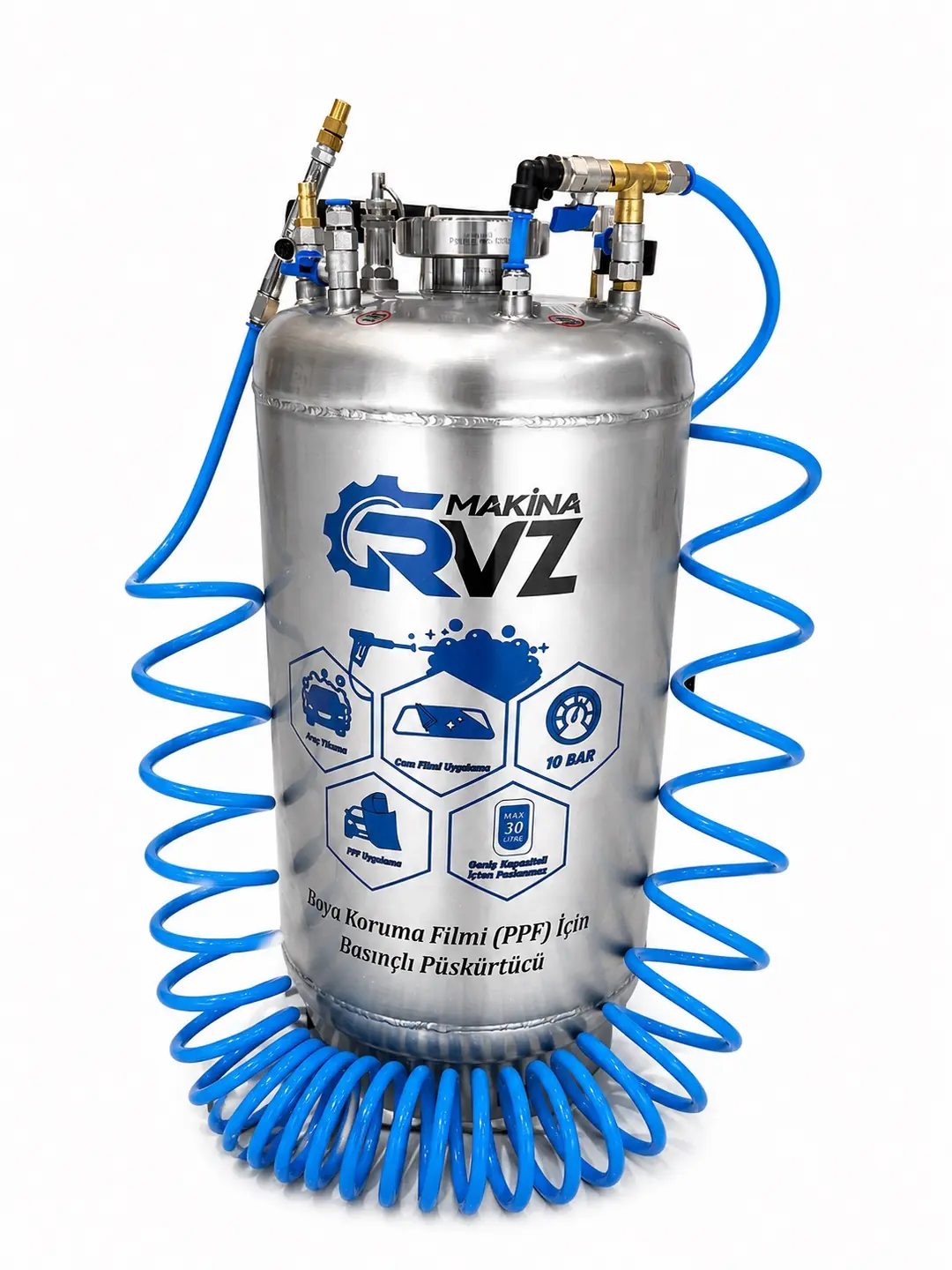 Rvz Krom Basınçlı Uygulama Pompası 30 Lt.