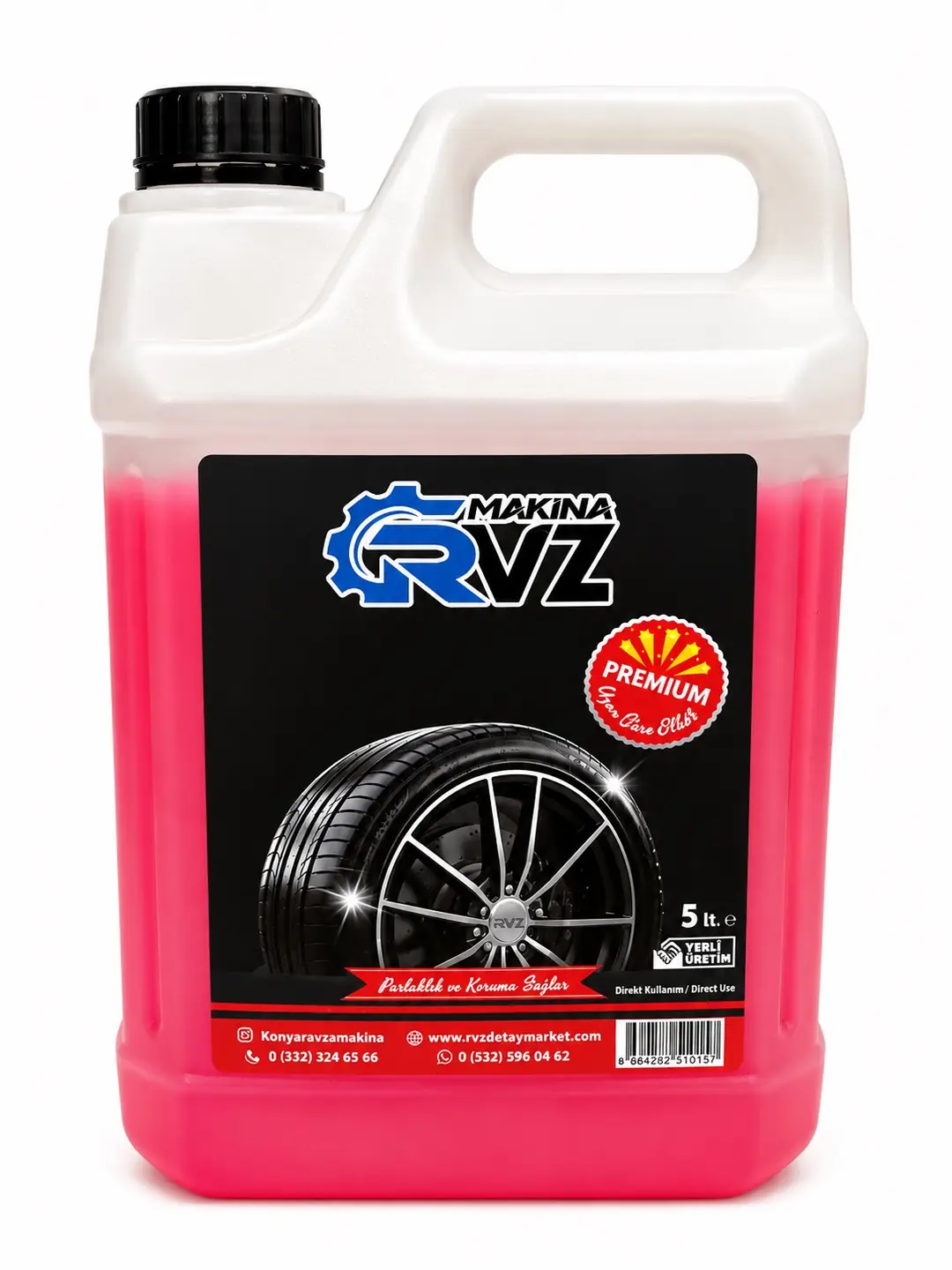 Rvz Premium Jel Lastik Parlatıcı 5 Lt.