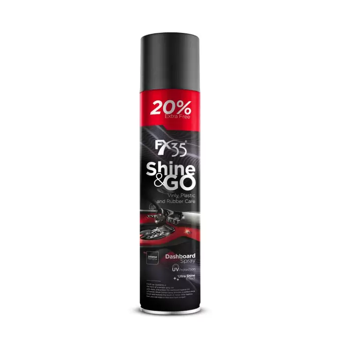 Fx35 Shine & Go Antistatik Plastik Konsol Ve İç Plastik Parlatıcı Vanilya – Muz Kokulu – 750 ML.