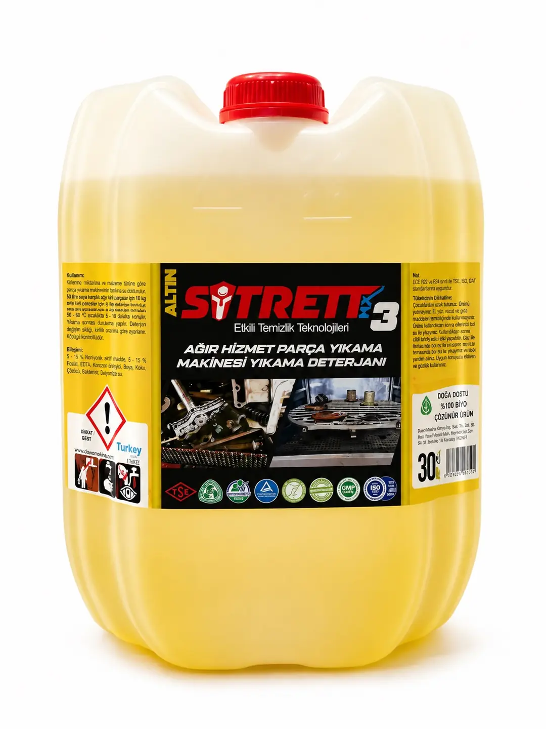 Sitrett Mx Profesyonel Parça Yıkama Makinesi Deterjanı 30 KG.
