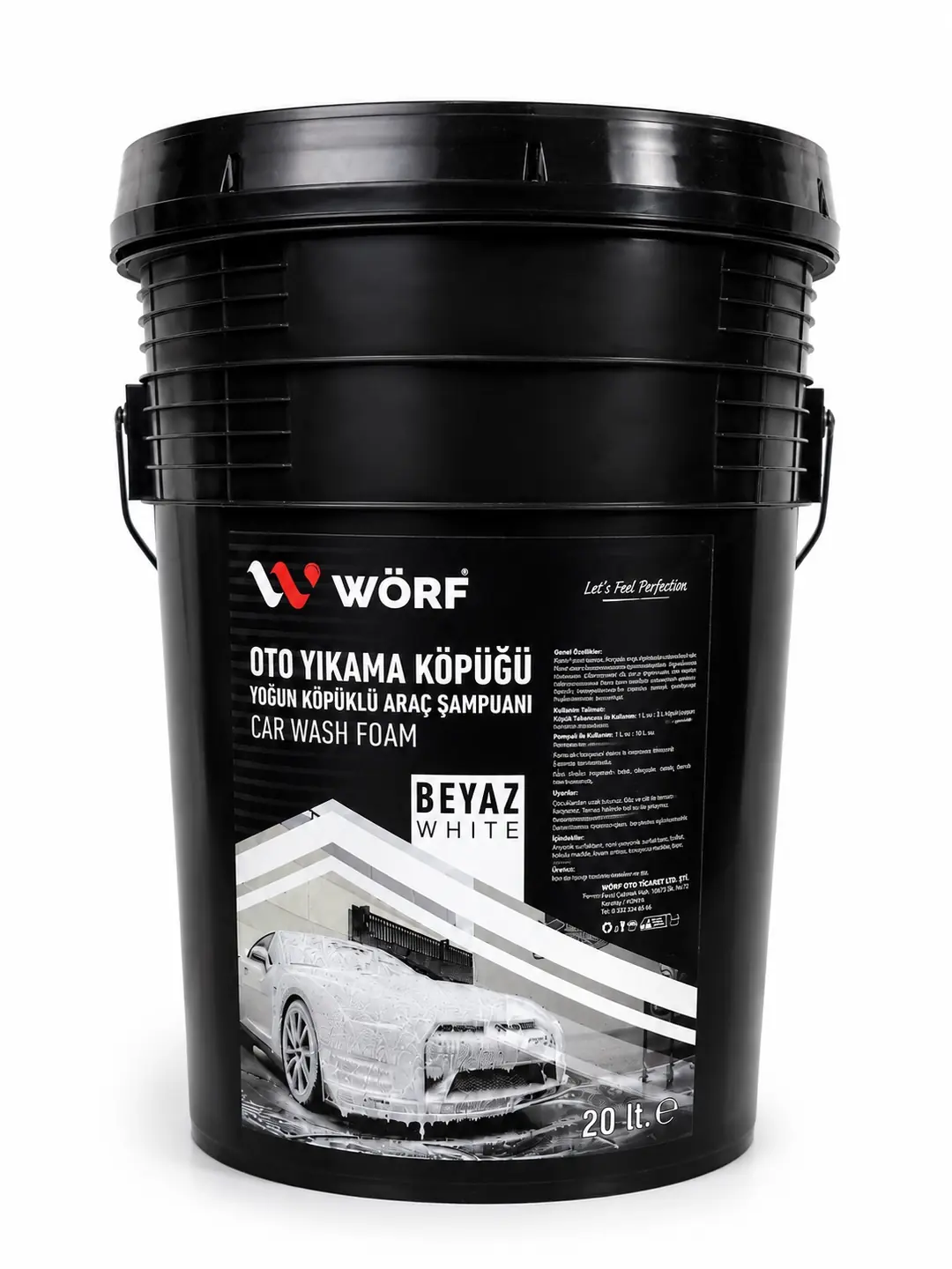 Wörf Cilalı Yoğun Köpük Oto Şampuanı 20 LT.