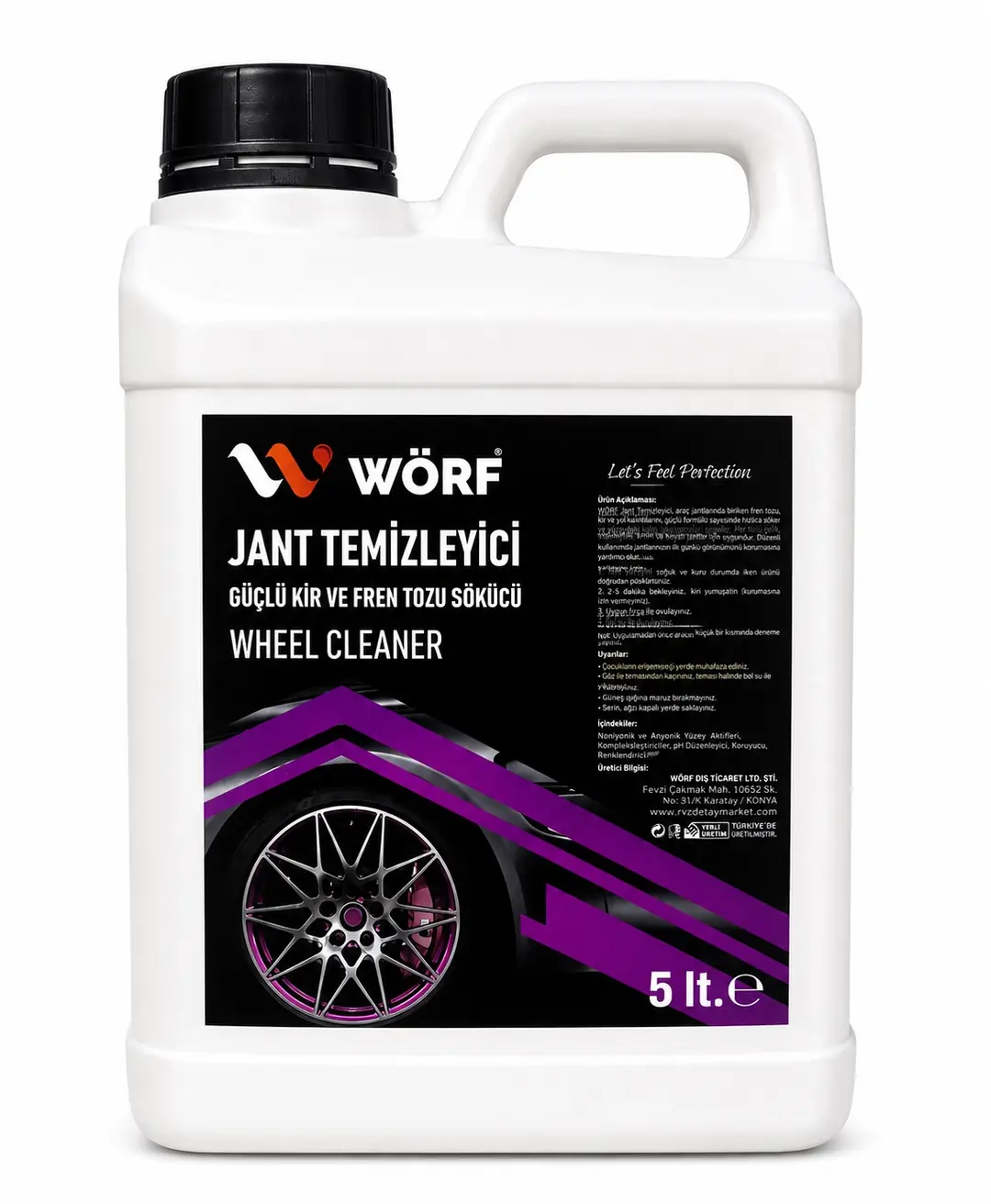 Wörf Jant Temizleyici / Güçlü Kir ve Fren Tozu Sökücü 5 LT.