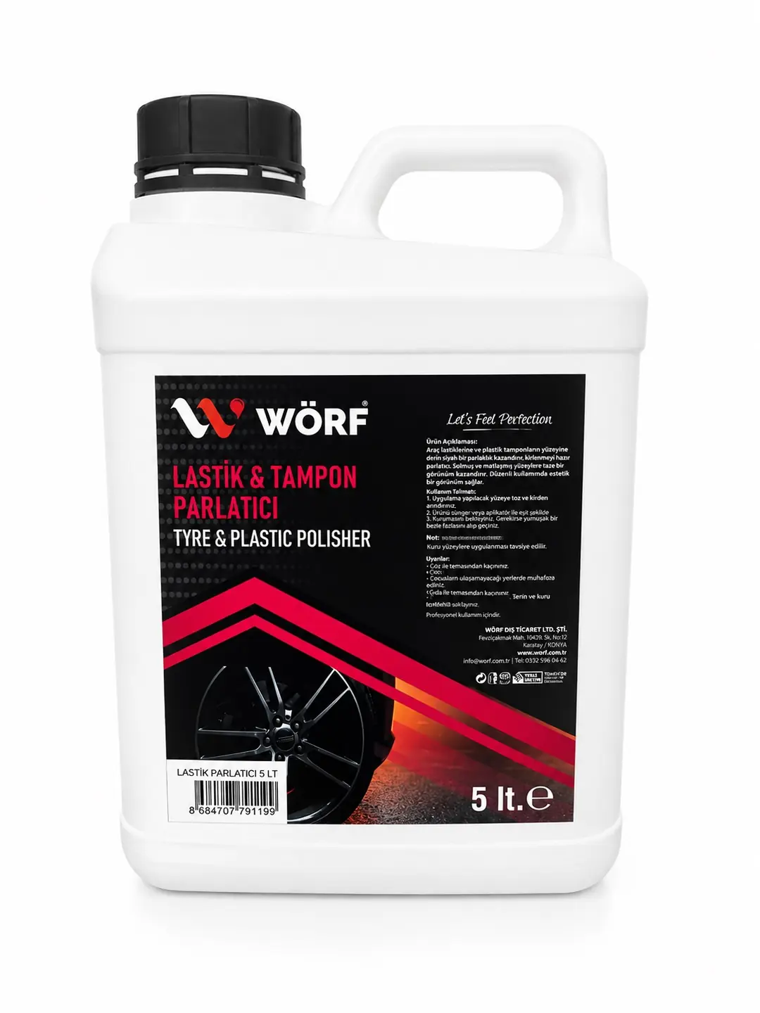 Wörf Lastik ve Tampon Parlatıcı 5 LT.