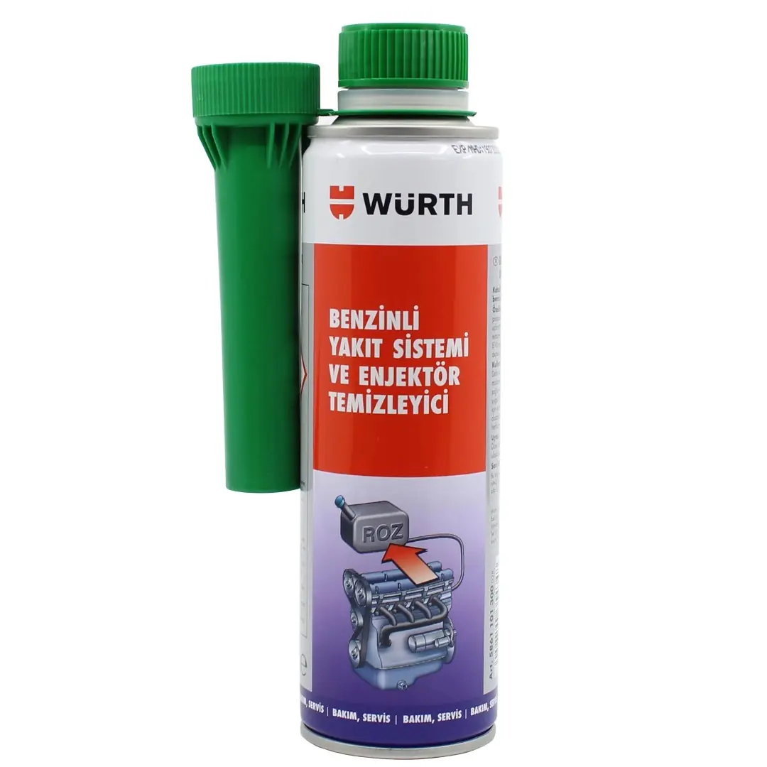 Würth Benzinli Yakıt Sistemi ve Enjektör Temizleyici 300 ML
